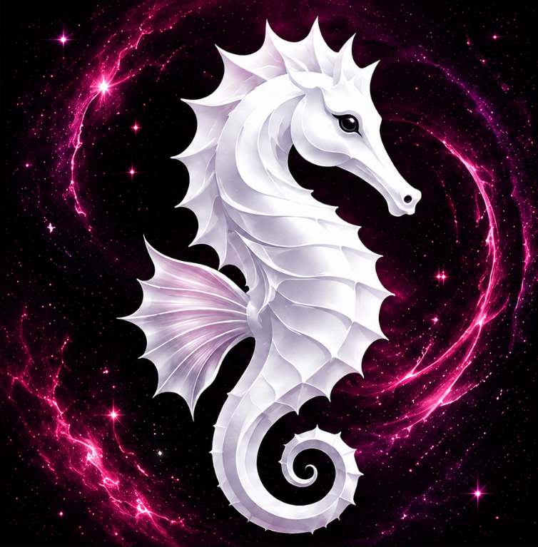 Rubbie Ancient Wisdom seahorse logo